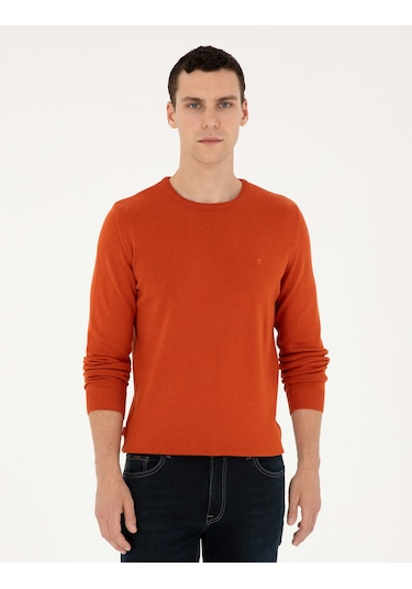 Pierre Cardin Erkek Turuncu Kazak /triko 50296575-vr051 Turuncu