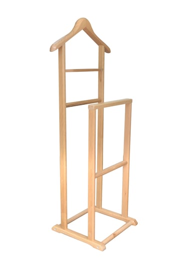 Nyn Ahşap Dilsiz Uşak İkili Ayaklı Askı Naturel Natural