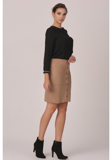 Shahiqa Kadın Suni Süet Etek