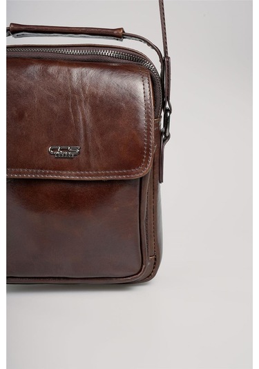 Çççs 31590 Hakiki Deri Askılı Çanta Kahve