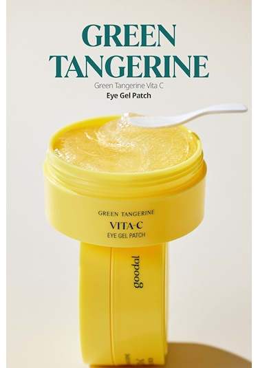Goodal Yeşil Mandalina Özlü, Aydınlatıcı Göz Altı Maskesi Green Tangerine Vita C Eye Gel Patch