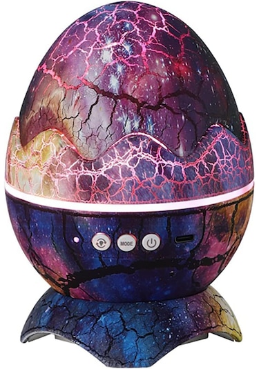Bukrem Store-galaksi Dinozor Yumurtası Gece Lambası Bluetooth Hoparlör & Kumandalı Yıldız Projektör