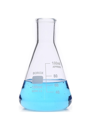 Erlen Cam Dereceli 100 Ml - Erlenmeyer Flask
