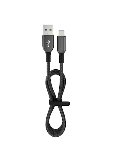 12 Watt 2.4a Usb-a To Lightning 1.2m Hızlı Şarj Kablosu Siya Tdrtr