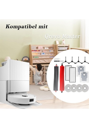 Savoringdetails Roborock Qrevo Master Robot Süpürge Ana Yan Fırçaları İçin