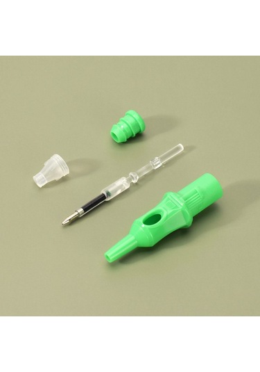 Mufunye Tükenmez Kalem, Basınç Elastik Silikon Kesim Çizgisi Hissi Uygulaması, Yeşil 300g 0,5mm Dolum Kartuşu