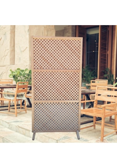 ahşap paravan seperatör 100*190