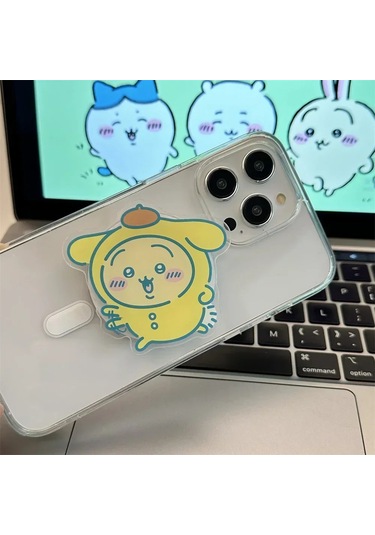 Goldenqian Ins Kore Sevimli Komik Karikatür Magsafe Manyetik Telefon Tutma Tok Standı Iphone 16 S25 Kablosuz Şarj Kutusu Katlanabilir Tutucu C C