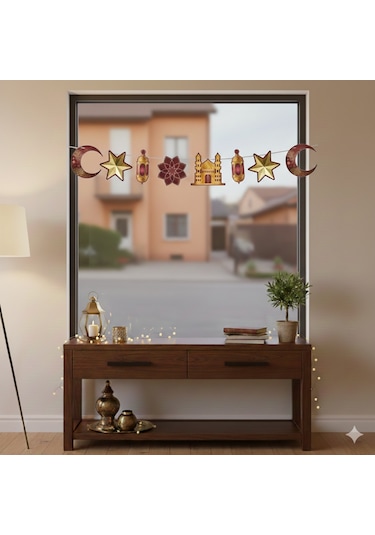 Dekoratif Banner Ramazan Bordo Gold 160cm Diğer