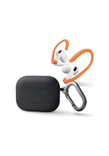 Unıq Airpods Uyumlu Pro 2 İçin Nexo Kılıfı, Kulaklık Tutuculu 147855446 Gri
