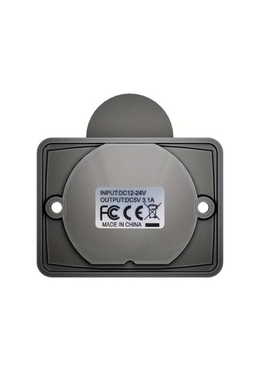 Dashanshop Siyah 12-24v 3.1a Çift Usb Hızlı Araç Tekne Karavan Şarj Çıkışlı Güç Paneli
