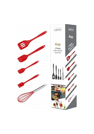 Valletta Hidalgo Isıya Dayanıklı 5 Parça Silikon Servis Set