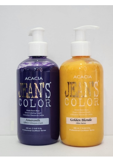 Acacia Jean's Color Altın Sarısı - Amaranth Saç Boyası 2 x 250 ML