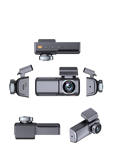 Mieco A7 4K UHD /  Wifi / ADAS / 150° Ultra Geniş Açı / Gece Görüşü /  Ön + Arka Araç Kamerası (2025) + Hafıza Kartı