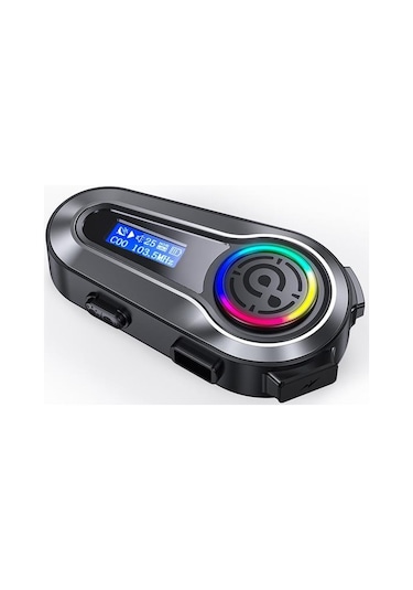 Torima Q10 Siyah Lcd Ekranlı Bluetooth Motosiklet Kulaklığı Intercom