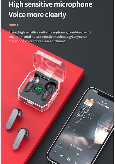 Ximistore9 K30 Dijital Rgb Işık Efektli Tws Kablosuz Kulaklık - Spor Ve Egzersiz İçin Mükemmel Ses Kalitesi