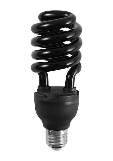 Vkemall 20w Sarmal Siyah Işık Ampülü 365nm - E27, 110v - Haşhaşlıca & Zararlı Avcısı, Partiler İçin Uygun - 1 Adet