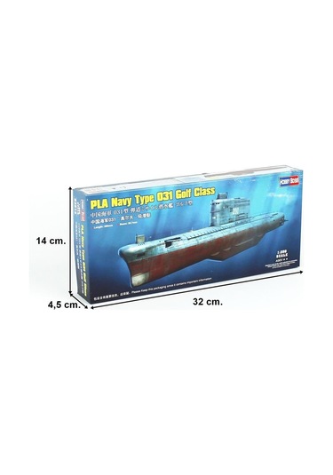 Hobbyboss 83514 1/350 Ölçek Pla Navy Type 031 Golf Class, Denizaltı Plastik Model Kiti