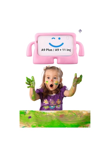 Galaxy Tab A9 Plus 11 İnç Uyumlu Fuchsia İbuy Standlı Çocuk Tablet Kılıfı X210 - X216 - X218