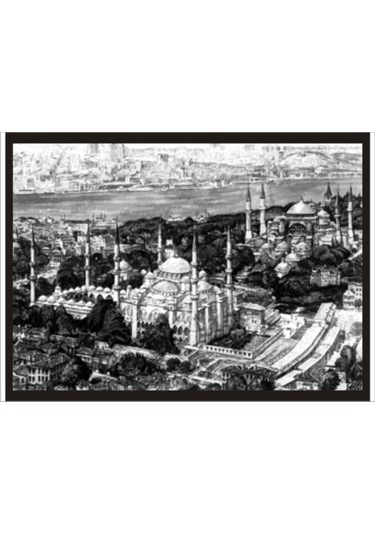 70 Cm X 100 Cm Sultan Ahmet Camii Ve Ayasofya Poster Tablo