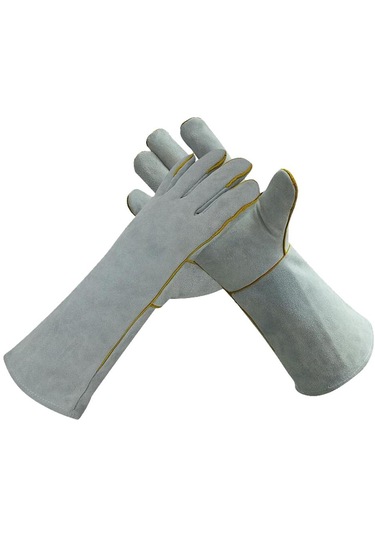 Homyl 1pairs Uzun Kaynak Koruyucu Eldivenler Eller Kaynakçı