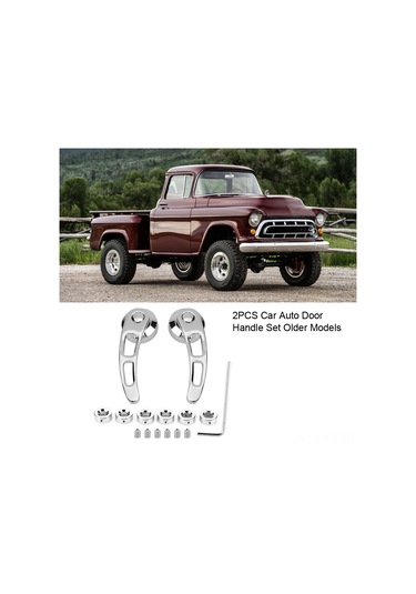 Xiyyadms Klasik Araçlar İçin 4 1/4" Galvanizli Kapı Kolu - Chevrolet, Ford, Chrysler Uyumlu - Vintage Stili, Dayanıklı Demir Malzeme