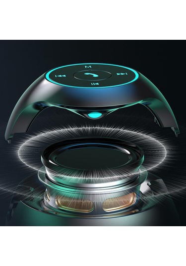 Dolıty Mini Ev Bluetooth Kablosuz Hoparlör Çalar Saat Beyaz-b