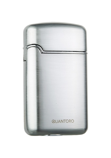 Quantoro Üç Torch Pürmüz Delicili Gümüş Metal Puro Çakmağı