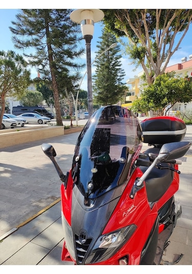 Motocam Gilera Nexus 500 Ön Cam 2004-2008 Model 58cm Siyah Renkli 4mm
