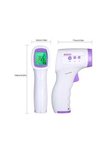 Lemestar Yüksek Hassasiyetli Temassız Kızılötesi Termometre - Bebek Ve Yetişkinler İçin Vücut & Ortam Sıcaklık Ölçer
