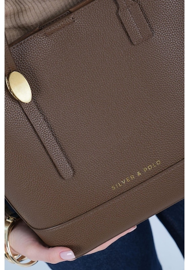 Silver Polo Sp1243-m205 Kadın Omuz Çantası Kahverengi Kahverengi