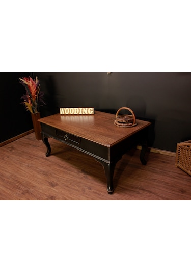 Wooding 100 Cm Masif Ceviz Siyah Orta Sehpa