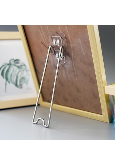 1 Takım Güvenilir Fotoğraf Çerçevesi Standı İz Yok Masaüstü Resim Braketi M