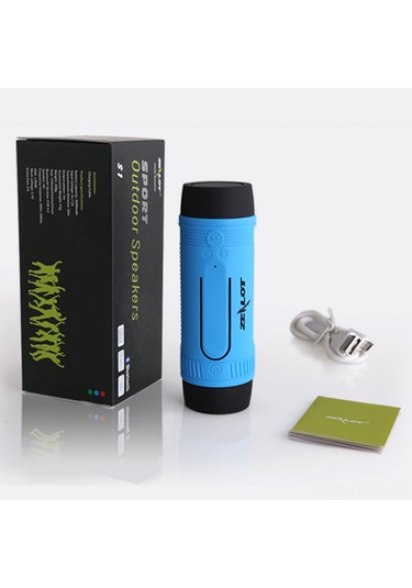 Suofeng Zealot S1 Dışarıda Kullanılabilir Bluetooth Hoparlör, Fm Radyo, Tf Kart Desteği, Aux, El Feneri 3 Mod , Su Geçirmez, 8 Saat Çalma Süresi - Gri