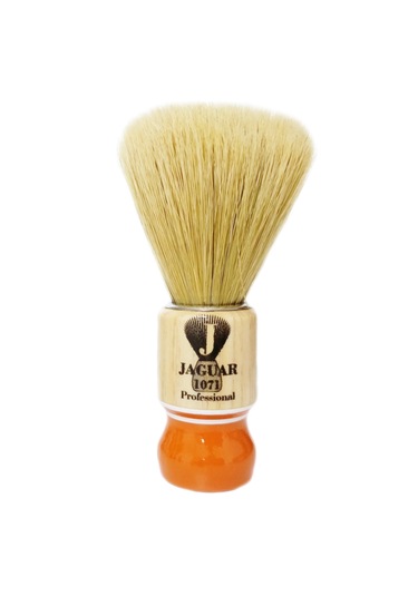 Jaguar 1071 Ahşap Sap Doğal Kıl Tıraş Fırçası, Tıraş Sabunu Seti