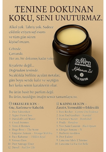Natur'el Mirabelle Suwen Katı Parfüm 10 ML