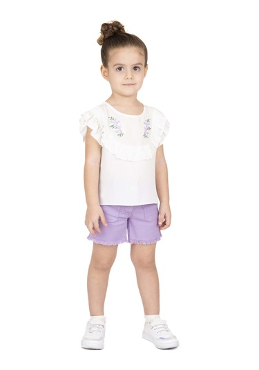 Best Kids Kız Çocuk Nakışlı Bluz Bb24yk12343 001