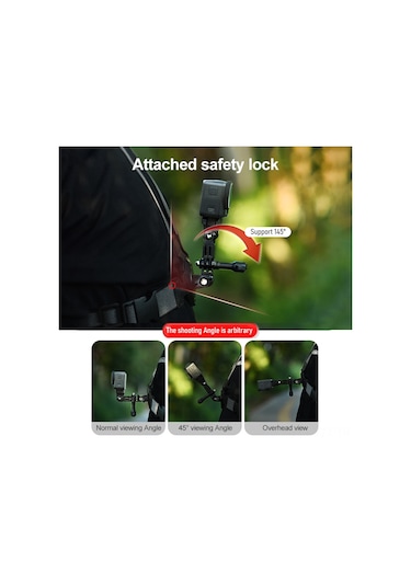 Yaozixa Startrc Hareket Kamera Göğüs Kemerli Tutucu, Manyetik Hızlı Kurulum, Kolaysız Kullanim, Gopro/ınsta360 Uyumlu, Konforlu Ayarlanabilir St-1120349 Siyah
