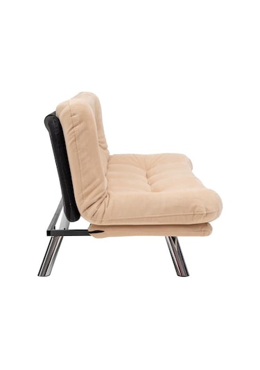 Pafu Hippo Yataklı Üçlü Koltuk - Krem Krem