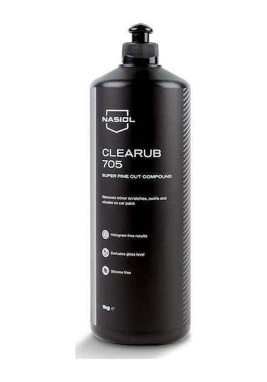 Nasiol-SET 13-Clearub (105,305,505,705) Çizik Giderici Polisaj Pastası (4kg) ve Polisaj Süngeri (4Adt) Seti