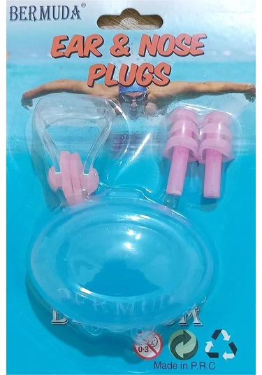 Bermuda Silikon Kulak Tıkacı Ve Burunluk Set 001