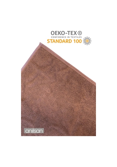 6'lı Kahverengi El Havlusu - 50x90 Cm, 225 Gr, %100 Pamuk, Spa Ve Otel Havlusu, Günlük Kullanıma Uygun Kahverengi