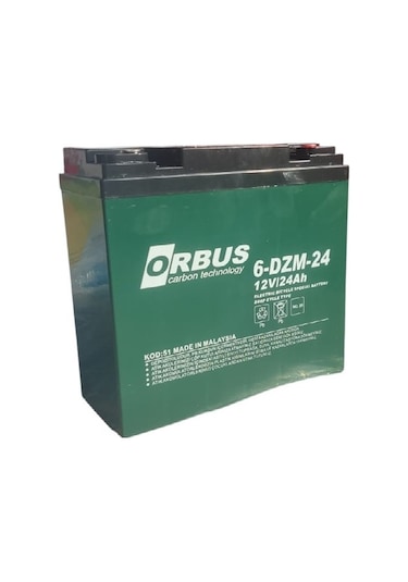 Orbus 12v 24 Amper Dik Elektrikli Bisiklet Aküsü