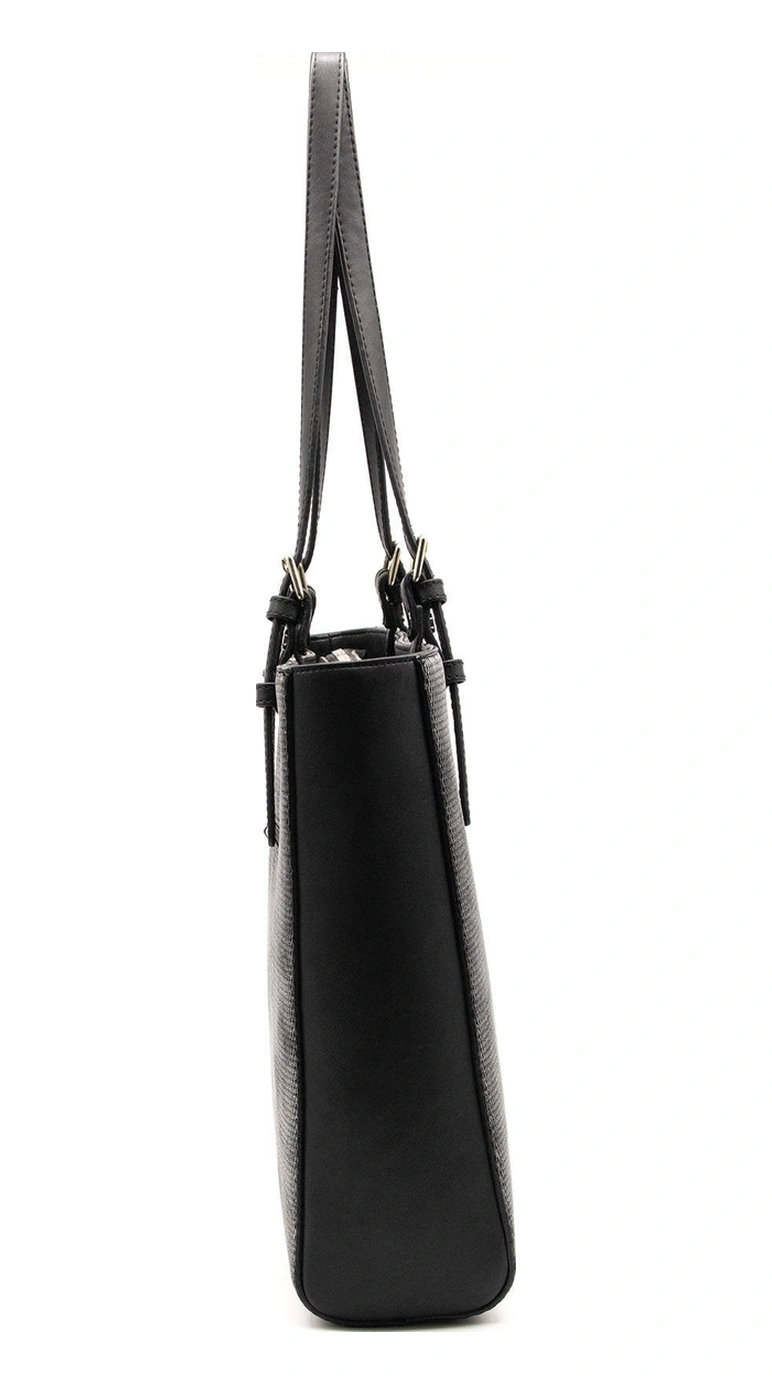 Silver Polo Kadın Omuz Çanta 1096 Gümüş - Siyah