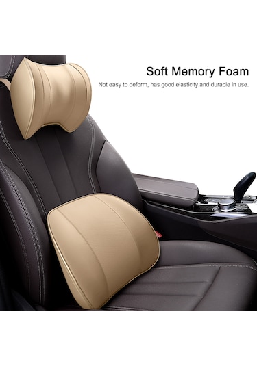 Teltree Siyah Araba Boyun Yastığı - Hafıza Pamuklu, Nefes Alabilir Koltuk Yastığı - Mevsimler Arası Konfor Saati