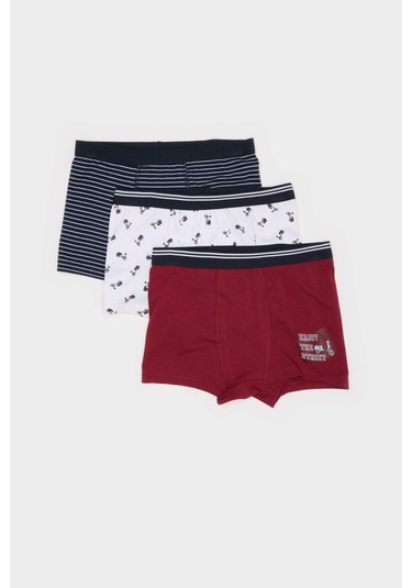 DeFacto Erkek Çocuk Desenli 3'lü Boxer B8412A825SPNV135 DeFacto Erkek Çocuk Desenli 3'lü Boxer B8412A825SPNV135