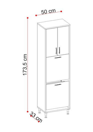 Makbulce Nergiz Beyaz Ve Renkli Kirli Çamaşır Sepetli Çok Amaçlı Banyo Dolabı Beyaz