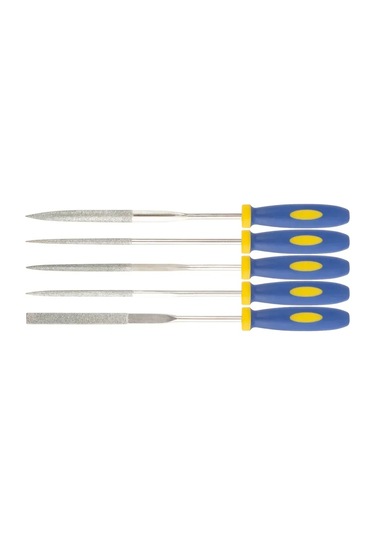 Fıt Fınch Industrıal Tools Fıt 5 Parça Elmas Törpü Seti 3x140/50 Mm Yumuşak Sap 162331138