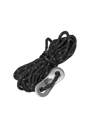 Neevoyu "6'lı Set 3mm Yansıtıcı Çadır İpi - Ayarlanabilir Alüminyum Klipsli Kamp Malzemesi" Siyah