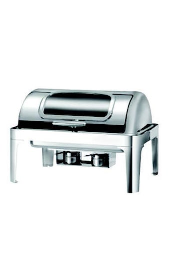 Deluxe Camlı Rolltop Chafing Dish Elektrikli